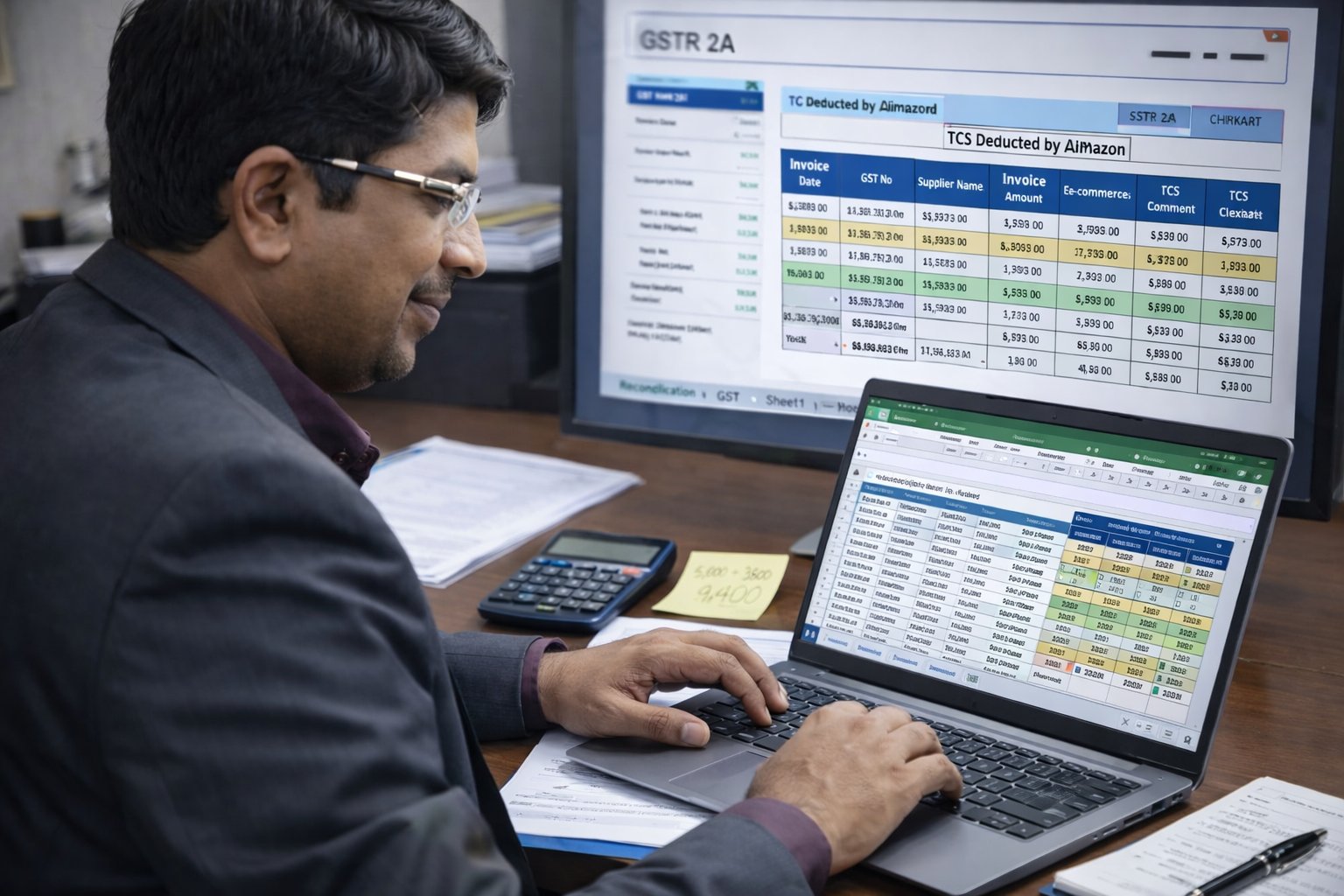 GST 2A/2B reconciliation work at My Tax Sarthi, Ranchi